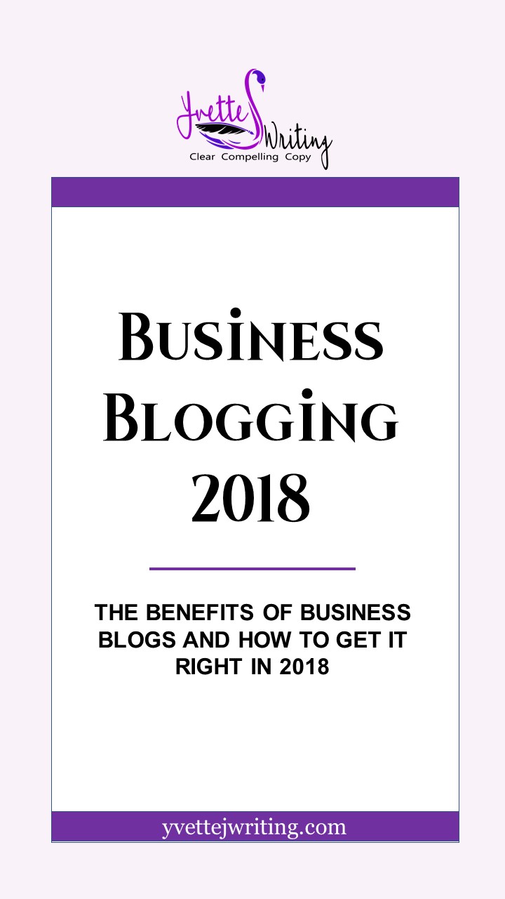 Pinterest Image - Business Blogging 2018