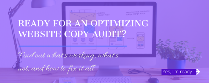 YvetteJ Writing Website Copy Audit CTA